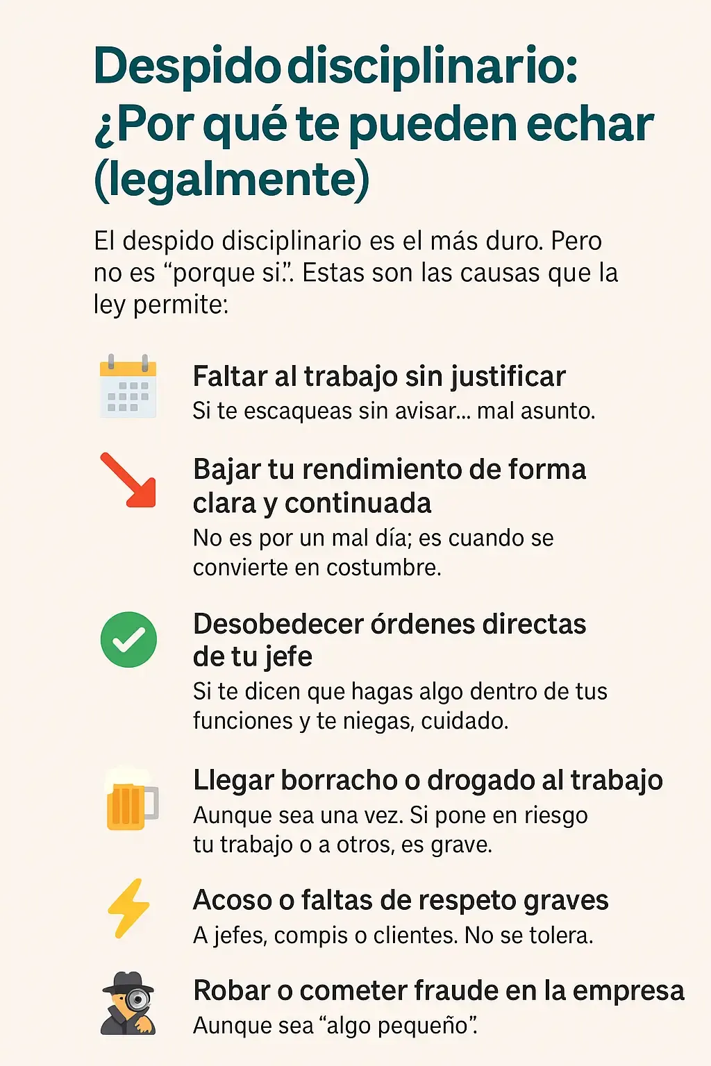 Despido disciplinario en España causas.webp